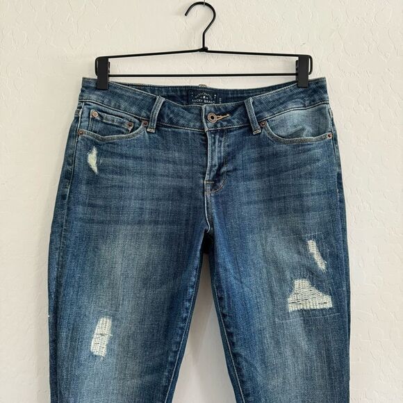 Women’s Lucky Brand Jeans Lolita Capri Distressed - Picture 5 of 11